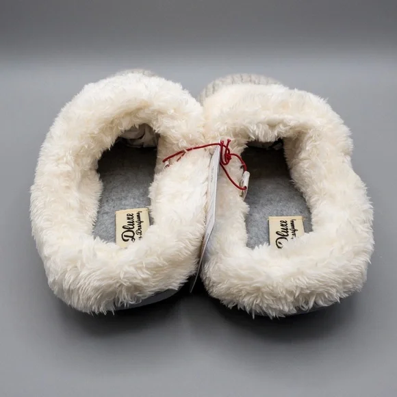 ‼️SOLD‼️ Dearfoam Dluxe Brand New Memory Foam Women’s Slippers - Size M 7/8 - Picture 12 of 14